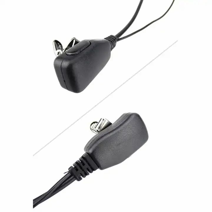 Image of Artek Walkie Talkies Earpiece With Mic 2 Pin D-Type Wired Headphones In Ear Headset For Baofeng UV5R BF 888S UV 82 BF F8 HP Kenwood 2 Way Radios,Black