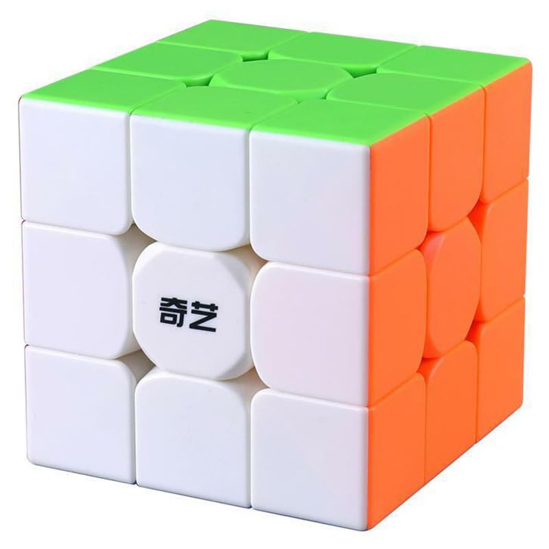 Image of HAWKISTER Qiyi Qimeng Plus 3X3X3 Cube (9 CM Big Size) Stickerless Magic Puzzle Cube, 6+ Years