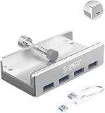 【ORICO 最新版】USB3.0ハブ 4ポート クリップ式 5Gbps高速 5V/2A給電ポート付き バスパワー アルミHUB パソコンの縁に固定でき 1.5mUSB延長ケーブル付 軽量 シルバー 【ORICO 最新版】USB3.0ハブ 4ポート クリップ式 5Gbps高速 5V/2A給電ポート付き バスパワー アルミHUB パソコンの縁に固定でき 1.5mUSB延長ケーブル付 軽量 シルバー