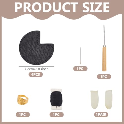 Protector de esquina de bolsa kit de reparación con agujas e hilo WEBEEDY 2