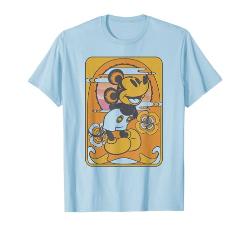 T-shirt Mickey Disney floral le haut confortable pour fan de pop culture