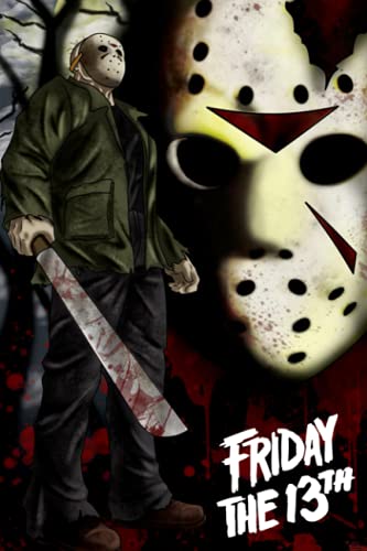 Friday The 13th Notebook: Jason Mask Friday the 13th Journal Notebook 6"x9" 110 page,Jason Lovers Halloween Gifts ideas.