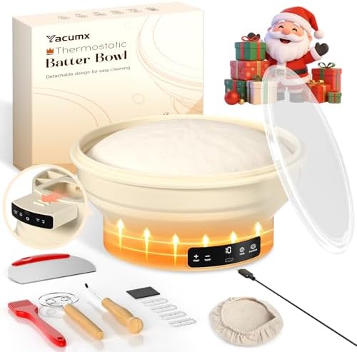 Electric Sourdough Starter Kit with 6-Temp (77-122℉) Control & Timer - 9