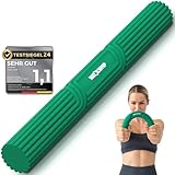 NEOLYMP Handtrainer Unterarmtrainer – Griffkraft & Rehabilitation – Therapy Bar aus Silikon, rutschfest & langlebig – Hand Trainingsgerät inkl. Tragetasche (Handtrainer | Grün | 6,8 kg)