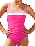 Urkierry Girls One Piece Swimsuits Color Block Swimwear Adjustable Strap Fashion Bathing Suit for Girls 10-12
