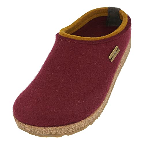 HAFLINGER Grizzly Kris 711056 chaussons en laine mixte adulte gris