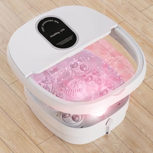 Masajeador para pies plegable con calor y burbujas miniatura 1
