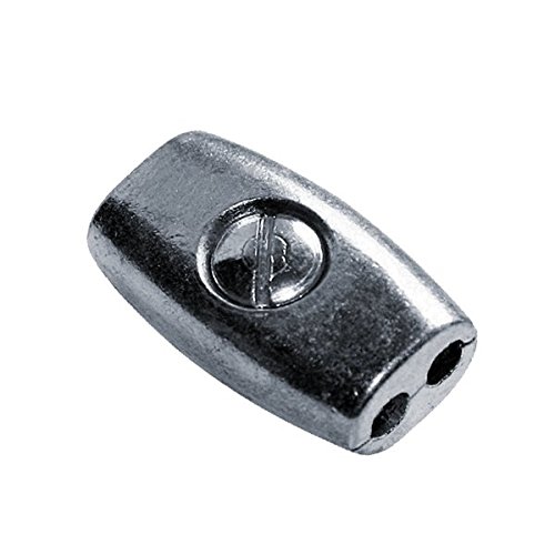 Göbel Pasture Fence Accessories Rope Connector Galvanised Egg Shape for Ropes Large 4-6.5 mm
