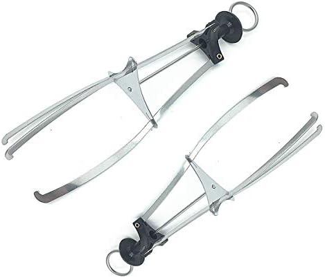 COMOK Black Silver Tone Family Restaurant 3 Claws Bowl Dish Plate Clip Clamp 2pcs image 2