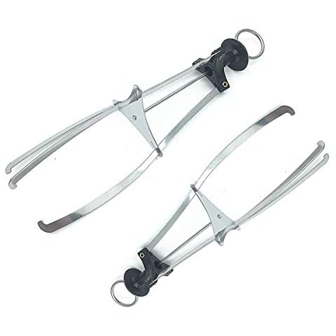 COMOK Black Silver Tone Family Restaurant 3 Claws Bowl Dish Plate Clip Clamp 2pcs Cover