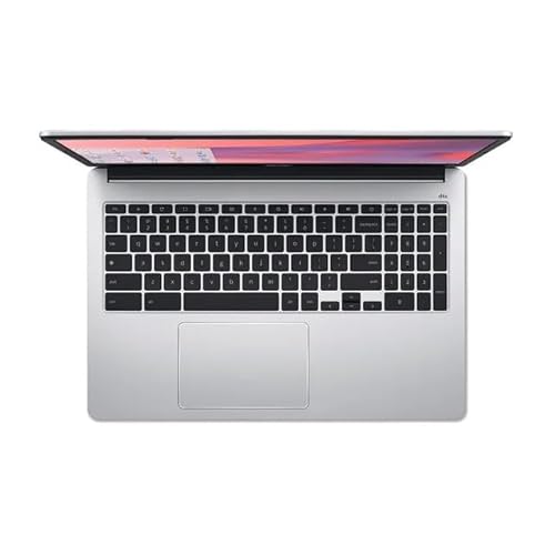 acer Chromebook 315, laptop com tela FHD de 15,6 polegadas, Intel Celeron N4500, 4 GB RAM, 64 GB eMMC, webcam, Chrome OS, prata pura, capa protetora incluída, cartão SD TWE de 64 GB