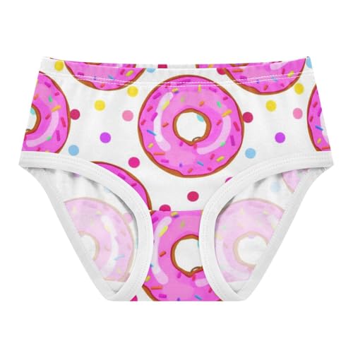 Girls Underwear Toddler 2t Cotton Girl Panties Cute Artistic Briefs Undies Kids Cute Pink Donuts