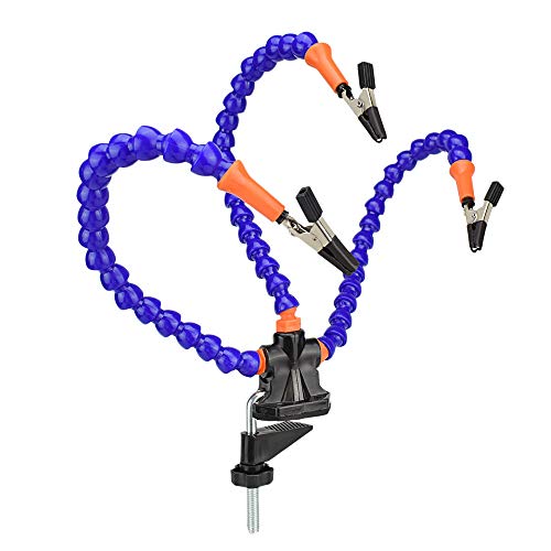 Senmubery Schraub Stock Tisch Klemme L？t Station Mit 3 Stücke Flexible Arme L？ten Eisen Halter Pcb Schwei？en Reparatur Dritte Hand Werkzeug Cover