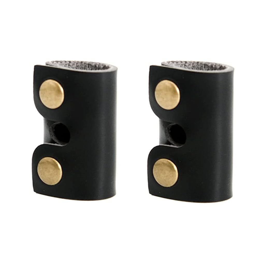 Selxran Leather Safety Razor Cover Travel Case, 2 Pcs Double Edge Razor Head