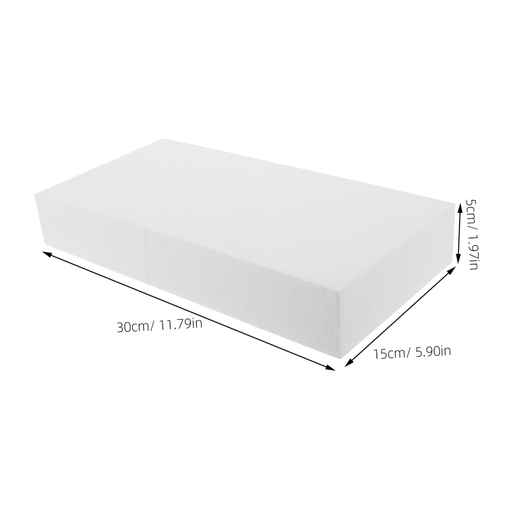 SEWACC Versatile 6 Pack Soft Foam Blocks Craft Blocks for Boys and Girls DIY Art Polystyrene Packing Chips 30x15x5cm Educational