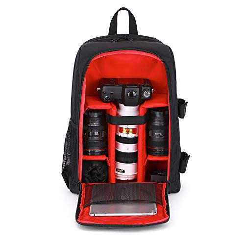 Borsa Reflex Fotografia Zaino Impermeabile Fotocamera Spalle Borse Custodia Nylon Viaggio Esterno DSLR(M-green lining)