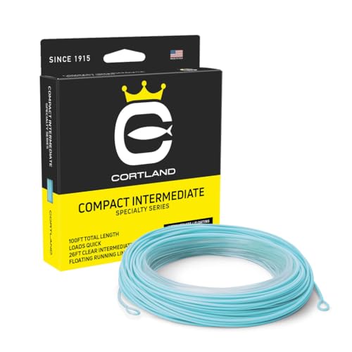 Cortland Compact Intermediate Fly Line, Clear/Light Blue 100ft, 9/10 WT - 350 GR