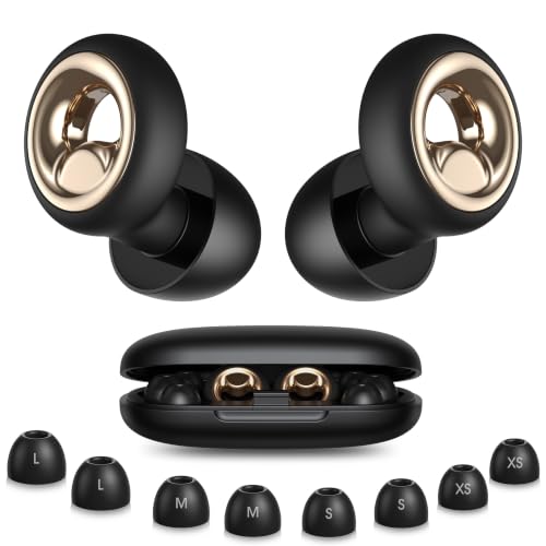 Image of Ear Plugs for Sleeping Noise Cancelling, 50dB Silicone Ear Plugs for Noise Reduction, Reusable Sleeping Earplugs for Snoring, Concert & Shooting Ear Protection with 8 Eartips(Jet Gray)