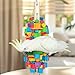 Extra Large Bird Toys for Macaws, Cockatoos - 21.6'' Heavy Duty Natural Parrot Toys for Chewing Foraging with SS Chain & Edible Colors for Medium to Large Parrots, African Grey, Cockatiel, Parakeet