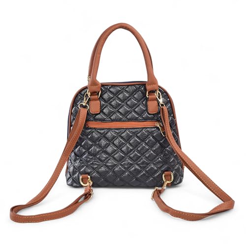Image of AJANTA QIARRA Women Luxe Artificial Leather Premium Quilted Satchel Bag | Handbag with Detachable Slings