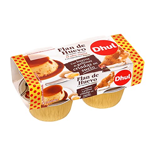 DHUL flan de huevo al baño maría pack 4 unidades 110 g