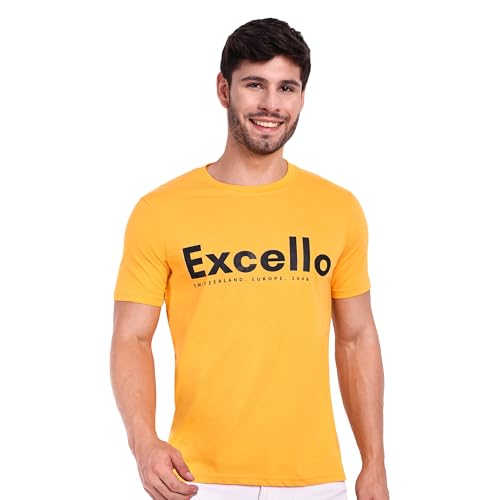 Image of EXCELLO Men's 100% Pure Cotton T-Shirt || Super Soft, Breathable, Premium Material.