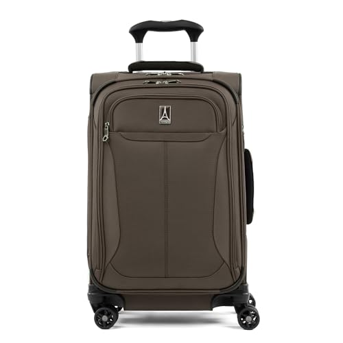Image of Travelpro Tourlite Softside 21 inch Expandable Luggage with 4 Spinner Wheels, Lightweight Suitcase, Carry-On, Espresso Brown
