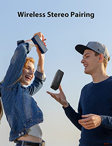 Anker Soundcore 2 12W Portable Wireless Bluetooth Speaker, Better Bass, Ipx7 Water Resistant And Built-In Mic, 24-Hour Playtime, 66 Ft Bluetooth Range, Dual-Driver Speaker (New) - Blue #TOP5