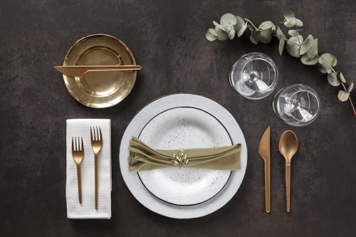 ACCENTHOME-Accent-Home-100-Cotton-Napkins-Delicate-Cloth-Napkins-for-Dinners-Parties-and-Weddings18-x-18-Inch-Set-of-12-Brown ACCENTHOME Accent Home 100 Cotton Napkins Delicate Cloth Napkins for Dinners Parties and Weddings18 x 18 Inch Set of 12 Brown