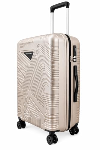 Image of VIP Aristocrat Set of 3 Pc Cabin 55cm(Small) Check-in 66cm(Medium) Check-in 75cm(Large) 8 Wheels Trolley Bags for Travel Hard Case Luggage, Combination Lock | 3-Year Warranty (Metallic Grey)