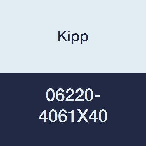 Kipp 06220-4061X40 Black Thermoplastic/Steel Star Grip, M6 External Thread, Style L, Metric, 32 mm Diameter, 40 mm Screw Length, 20 mm Height, Black Cap Color (Pack of 10)