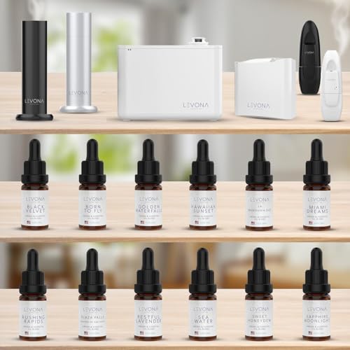 Levona Scent Essential Oil For Diffuser: Home Luxury Scents Fragrance Oil - Aroma Diffuser Oil Refill - Hotel Oil Diffuser Essential Oils for Humidifiers - 10 Ml/ 0.3oz Aromatherapy Oils - Born To Fly - 5