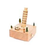 the Leaning Tower of Pisa Hardwood Music box