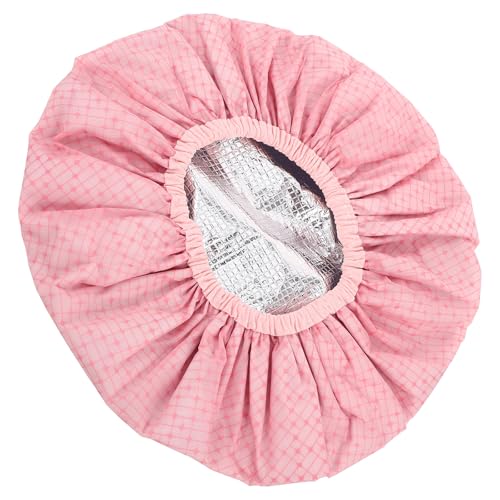Garneck Gorro de Baño Cabello Doble Capa Rosa Gorro de Ducha Reutilizable Retención de Calor para Cuidado Profesional y Uso en Salones de Belleza