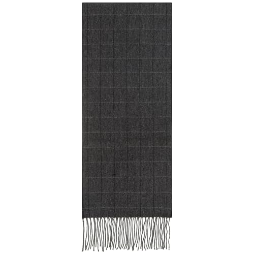 Brandilo Mens Wool Scarf Warm Winter Fashionable Scarf Soft Long Tassel Edge Scarves for Men Holiday Gift (541)