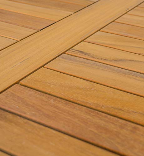 Kai Wiechmann Teak Gartentisch 120 x 80 cm massiv ✓ wetterfest ✓ unbehandelt ✓ – Bild 4