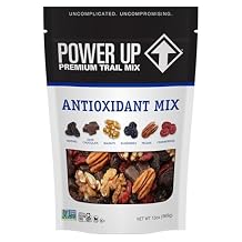 Power Up Premium Trail Mix - مضاد للأكسدة Trail Mix 13oz ، خالي من الغلوتين ، نباتي ، غير معدّل وراثيًا