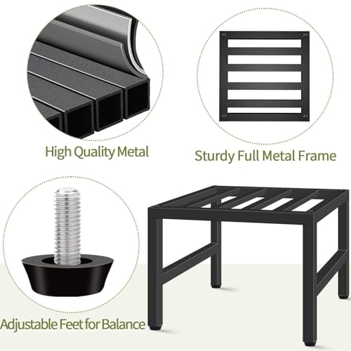 Heavy duty display rack anti-rayures pour stabiliser les grands pots de fleurs au sol - 4