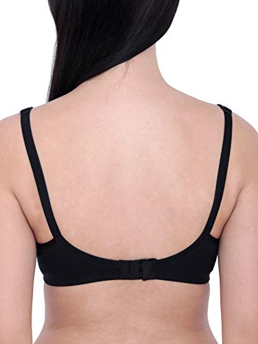 Image of Inner Sense Organic Cotton Bamboo Nursing Bra for Women I High Coverage Feeding Bra with Lace Detailing on Neckline I Non Padded Maternity Wear with Wirefree Design
