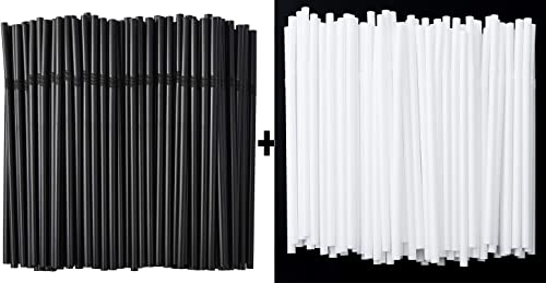 ALINK 200 Pitillos Flexibles Negros + 200 Blancos miniatura 1