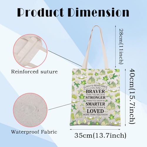 WSNANG Princess Tote Bag Frog Lover Shoulder Bag Frog Movie Fans Gift Princess Birthday Gift for Daughter(Ti TB)3