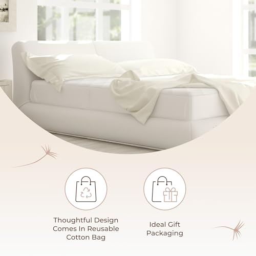Image of Whisper Organics 100% Cotton Organic Luxury Quilted Mattress Pad Protector