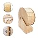 Belvanr Hamsterrad Holzlaufrad Kleintierspielzeug Laufrad Holz Kleintier-Übungsrad Holzübungsrad Haustiere Hamsterlaufrad für Hamster, 21cm
