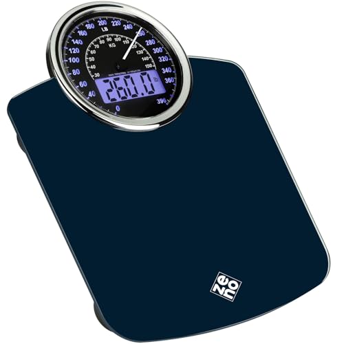 ZENO Hybrid 2-in-1 Digital & Analog Bathroom Scale 400lbs