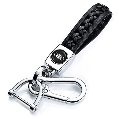 Car Keychain Metal Keyring replacement for Audi A1 A3 RS3 A4 A5 A6 A7 RS7 A8 Q3 Q5 Q7 R8 S Series Car SUV Auto Unisex Key chain for Car Accessories