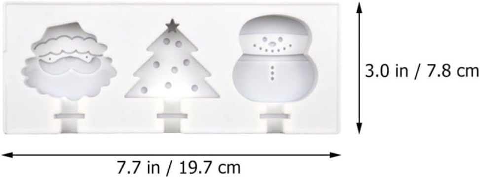 Xmas Christmas Tree Silicone Ice Pop Mold for Juice Home