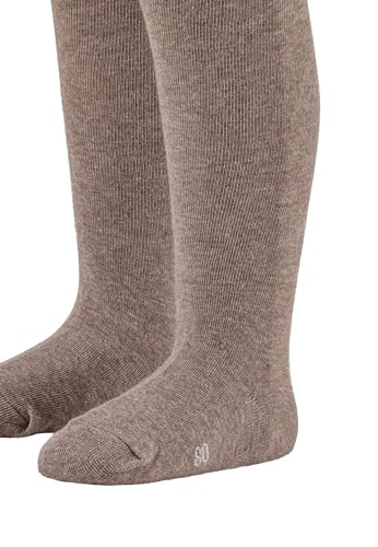 Sterntaler Uni Unisex Tights - Children's Tights in Plain Colours - Comfortable Children's Tights for Children, Brown Melange, 104, Brown, Mix 104 cm, brown mix, 104 cm3