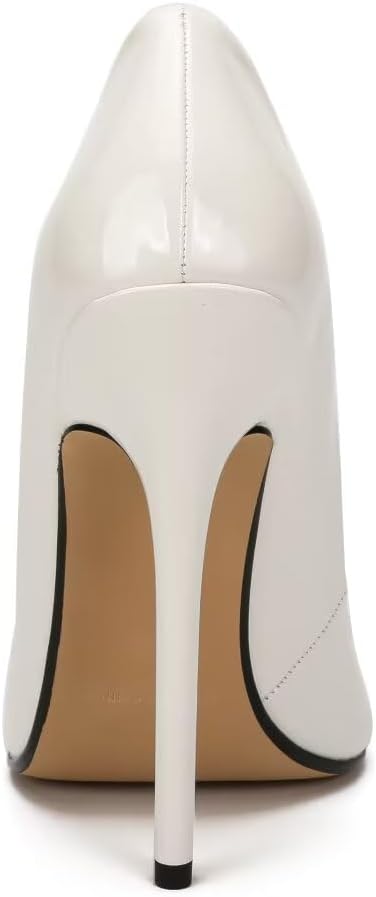 Women's Pumps High Heels 5.7 inch, Classic Sexy Pointed Toe Black Stiletto Heels Dress Wedding Party Office Shoes Slip On Plus Size - Image 5