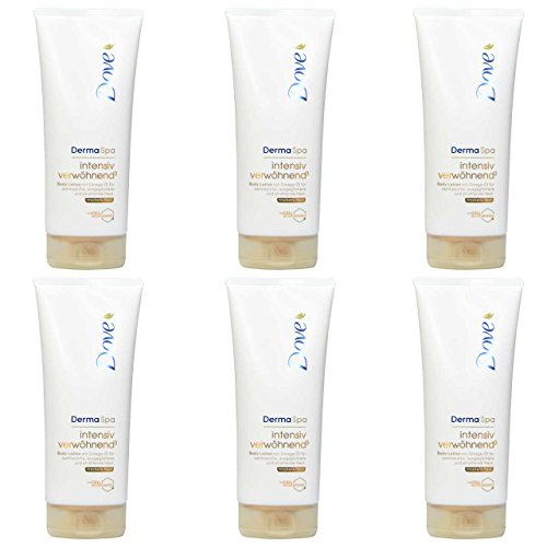 Preisvergleich Produktbild 6x Dove DermaSpa Body Lotion intensiv verwöhnend, 200ml