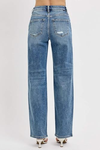 SALT TREE Risen Jeans - High Rise Wide Leg Baggy Jeans - PW211252